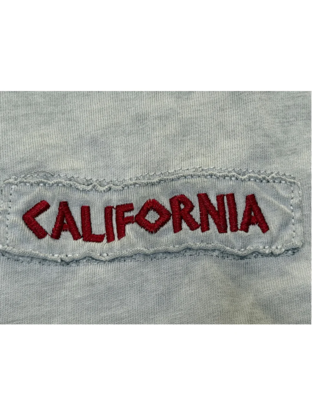 Rock Salt California Short Sleeve Tee, Size M, Grey and Red